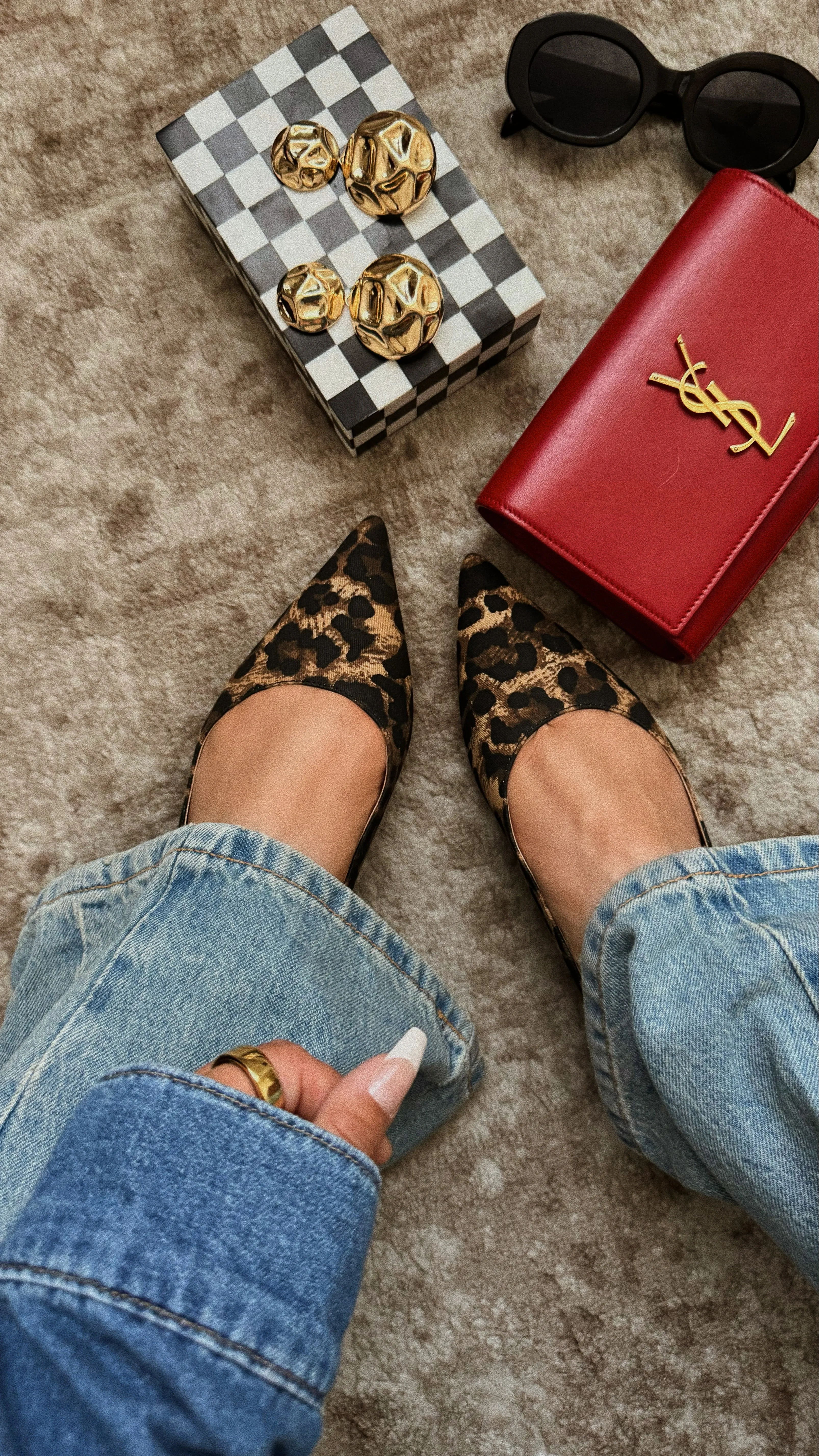 Mila Pointed Toe Flats - Leopard